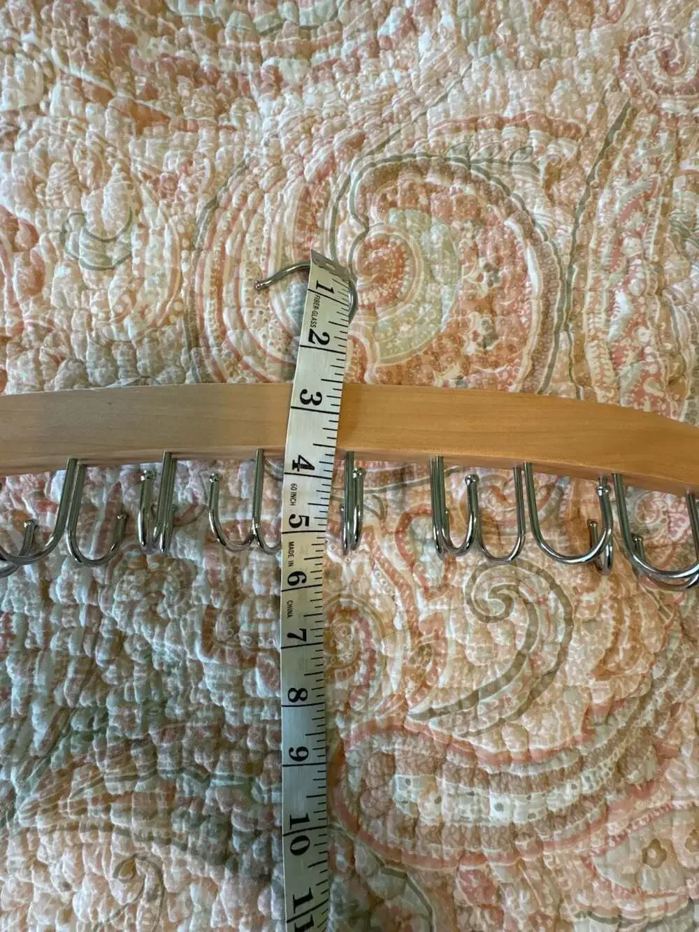 Set of 2 Wooden Belt and Accessory Hangers